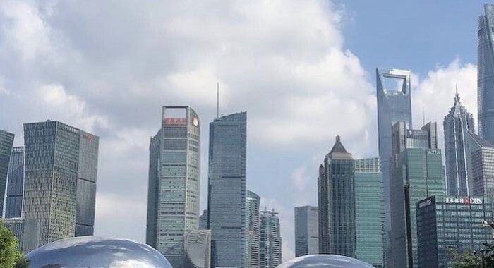 view of the skyline of Shanghai